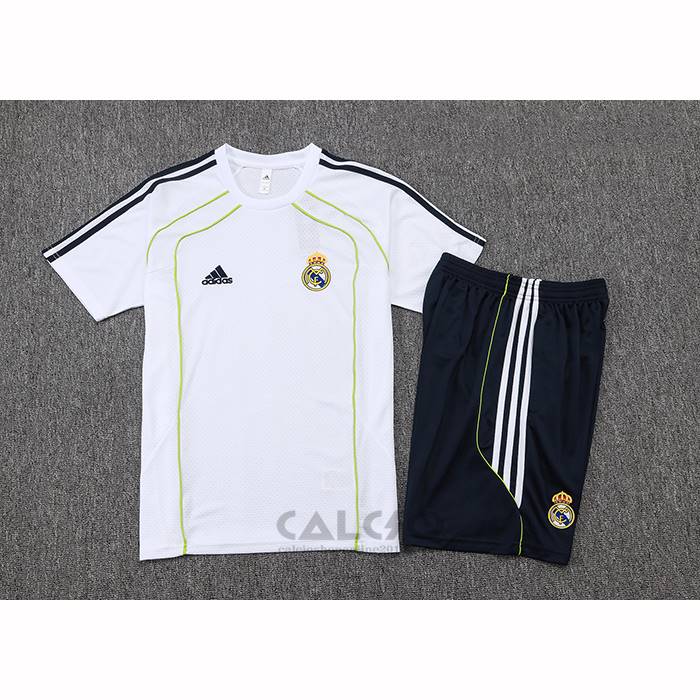 Tuta da Track Real Madrid Manica Corta 2025-2026 Bianco - Pantaloncini